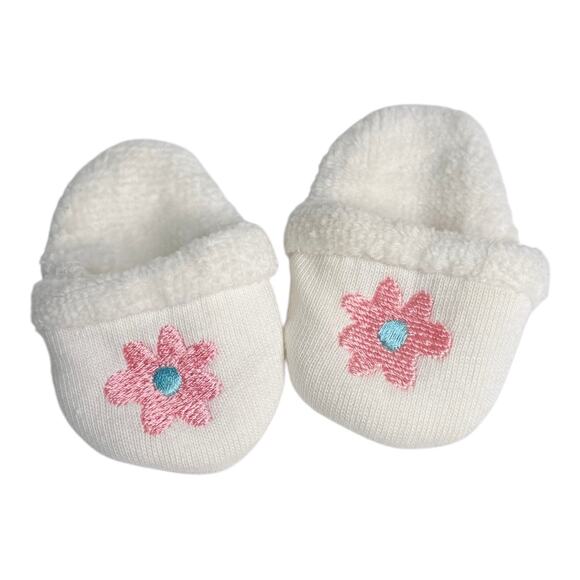 American Girl Doll Slippers Spa Robe & Slippers Accessory Shoes Terrycloth White - Picture 2 of 4
